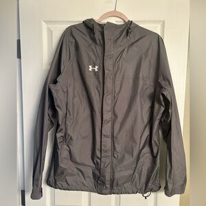 Men's Gray Under Armour Windbreaker/Rain Jacket